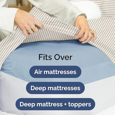 Extra Deep Pocket Queen Sheet Set - 4 Piece Breathable & Cooling Bed Sheets - Hotel Luxury Sheet Set - Soft, Wrinkle Free and Comfy - Fits Extra Deep Mattresses - Deep Pocket Beige Stripes 2 Sheets