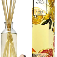 Urban Naturals Grapefruit Reed Diffuser Oil Set | with Bergamot Essential Oils & Tart Greens | Made in The USA
