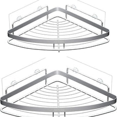 10 PCS Shower Caddy Adhesive Replacement Shower Shelves Adhesive Strip Pad Organizer Sticker Replacement Bathroom Heavy Duty Wall Mount Strong Sticky No Drilling Strong Transparent