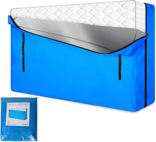 MorTime Mattress Bags for Moving and Storage, Zippered Mattress Storage Bag with 8 Strong Carrying Handles, Reusable Mattress Protector Cover Moving Supplies (Twin)