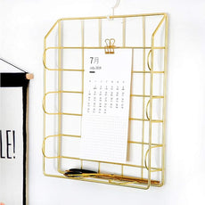 Jolitac Rose Gold 4-Tier Stackable Paper Tray Desk Organizer, Workspace Decorative Stacking Rack Supplies Holder, Metal Letter Trays for File Documents in Home & Office (Gold)