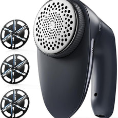 POPCHOSE Fabric Shaver, Rechargeable Lint Remover Defuzzer Sweater Shaver, Fuzz Remover for Clothes, Sweater, Furniture, Couch, Cashmere(Two 6-Leaf Blades Extra, Electrostatic Brush)…