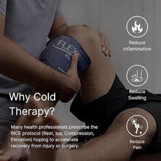 2 FlexiKold Gel Ice Packs - Ice Packs for Injuries Reusable, Back Pain Relief, Knee Ice Pack Wrap, After Surgery, Ice Pack for Knee - 6303-COLD-2PK by NatraCure - Medium – 2PK