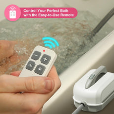 Portable Spa Bubble Bath Massager,Full Body Waterproof Spa Mat for Bathtub, 6-Speed Bubbles, Remote Control & Non-Slip Suction Cups for Home Relaxation