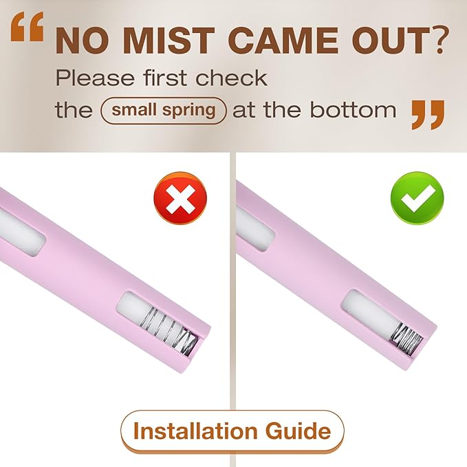 Portable Mini Humidifier, 180ml USB Cool Mist Small Humidifiers for Bedroom, Personal Desktop Humidification for Car Office Travel & Indoor Plants(Pink)