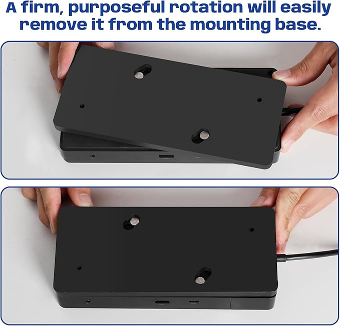 Under Desk Mount for Dell WD19 / WD19S / WD19TBS / WD19TB / WD22TB4 Dock + Power Bricks (for 180W and 130W), Docking Station & Power Bricks Holder