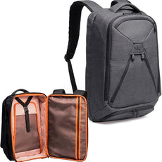 Knack Series 1 Laptop Backpack Fits up to 15 Inch - Knack Bags Carry-On Backpack, TSA Approved, Expandable Travel Backpacks (Savile Gray, Medium)