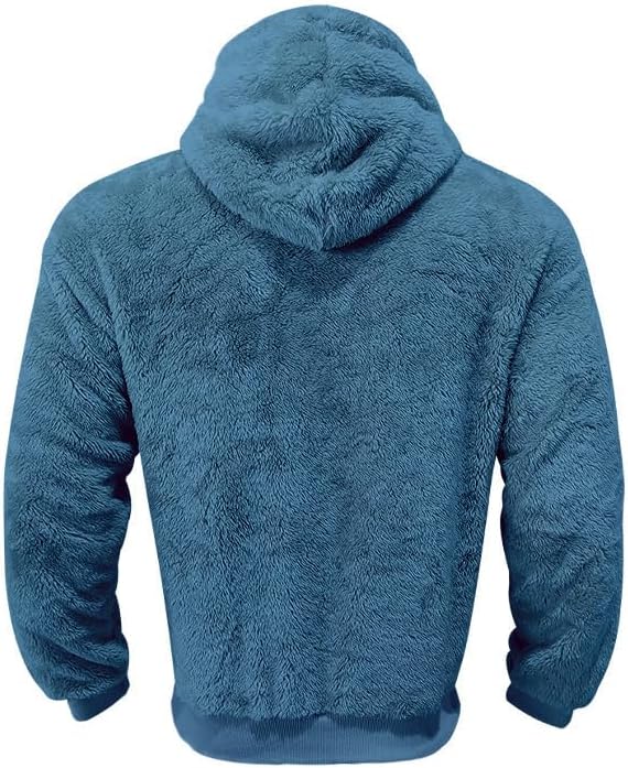 Men's Oversized Winter Soft Casual Sweatshirt with Double Sided Brushed Interior Cozy Gift for Holiday Season