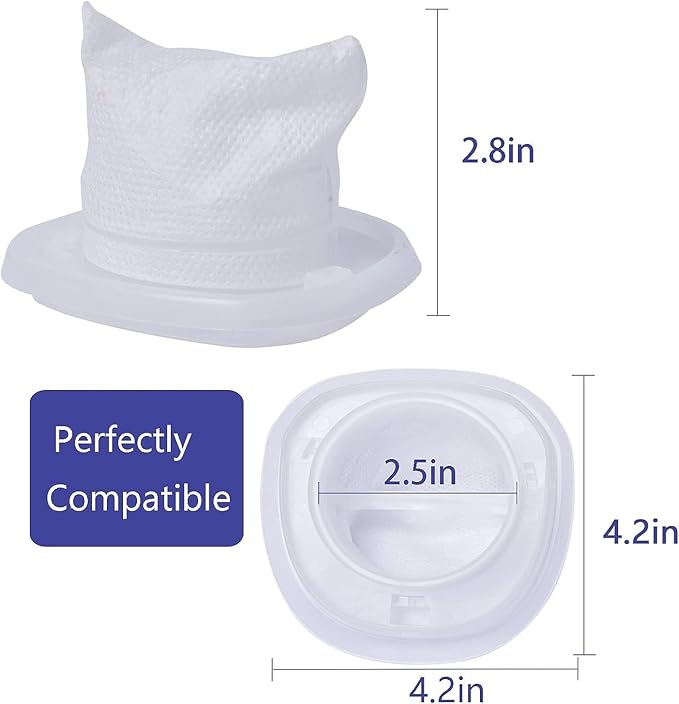 9 Pack HNVCF10 Vacuum Filter Replacement Compatible with Black and Decker Dustbuster Hand Vacuum HNVC215BW52, HNV215B12, HNVC215B10, HNVC115J06, HNVC220BCZ01, HNVC115B22