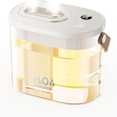 DIGIX Rechargeable Portable Humidifier-Smart Display,Night Light,Easy Clean,1.4L Small Humidifiers for Bedroom Baby, Personal Mini Humidifier for Travel Home Plants,3 Mist Modes, Auto Shut-Off (White)