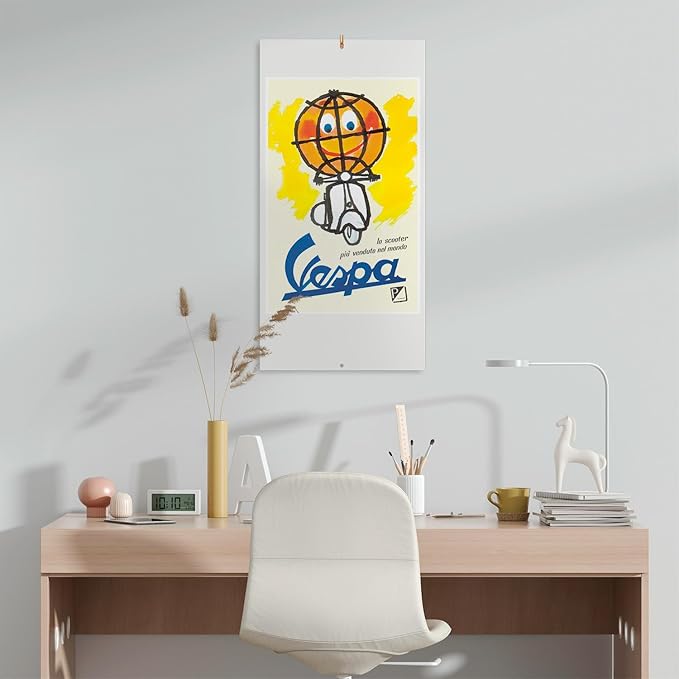 Vintage Advertising Wall Calendar 2026 12" x 12" FSC® Plastic Free - Starts Week On Sunday | Family Planner Art Calendar 2026 | Vintage Gifts