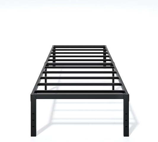 Metal Bed Frame Twin Size - 16 Inch Heavy-Duty Twin Platform Bed Frame No Box Spring Needed, Easy Assembly, Noise-Free, Sturdy Mattress Foundation, Underbed Storage Space