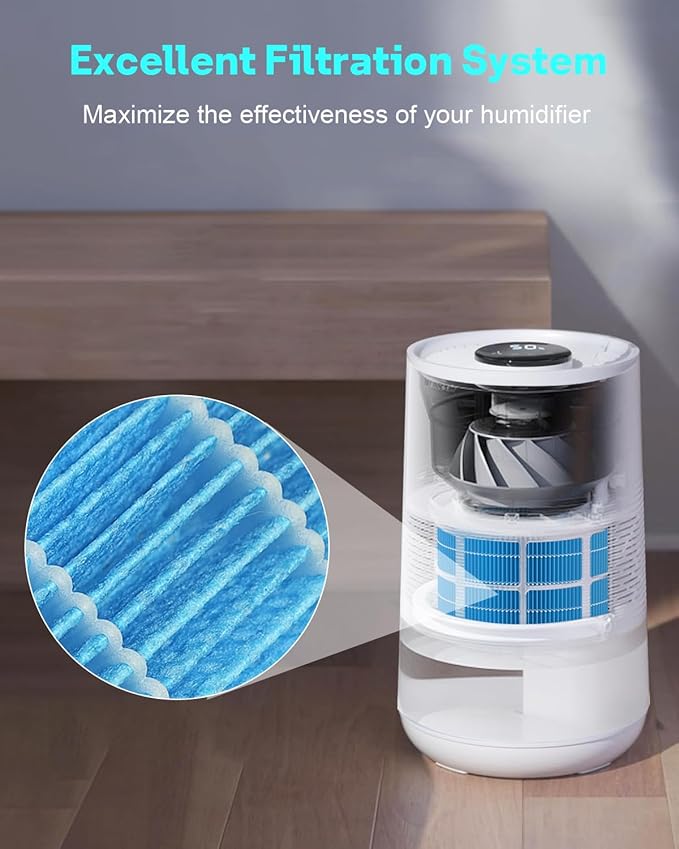 Leemone H35i Humidifier Replacement Filter Compatible with Blueair Premium Smart Humidifier, Effectively Capture Large Particles and Minerals, 2 Pack