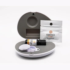 Essence Pearl Travel Case - Wearable Aromatherapy Kit with Nasal Diffuser Rings, Soaking Bay, and 5mL Essential Oil – Portable Wellness Gift Set for On-The-Go Self Care