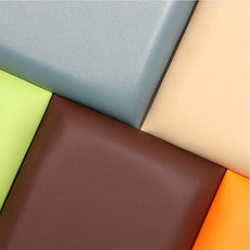 3D Anti-Collision Wall Padding, Peel & Stick Upholstered Panels, Queen Headboard, Playroom Decorative Protection, Pack of 2 Panels - 23.6' X 11.8' (Light Grey)