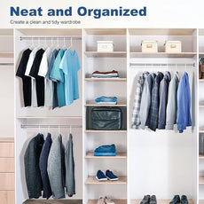 HOUSE DAY 200 Pack Plastic Clothes Hangers, Commercial Bulk Shipment for Business, Sturdy Durable Lightweight Hangers White Ideal for Retail Dry Cleaners Warehouses, Save Cost & Warehouse Space