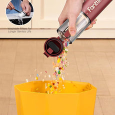 Fanttik Slim V10 APEX Cordless Car Vacuum, 4-in-1 Portable Mini Handheld Vac, 19kPa Suction Power, Upgraded Smart Digital Display, 2 Suction Modes for Small Jobs, Car, Office Desk, Keyboards (Red)