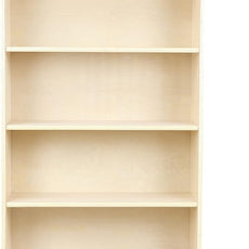 Classic Birch Book Shelf, Wooden Wall Organizer for Books, Toys, Office, and Kids Supplies, Natural (4 Tier - 48