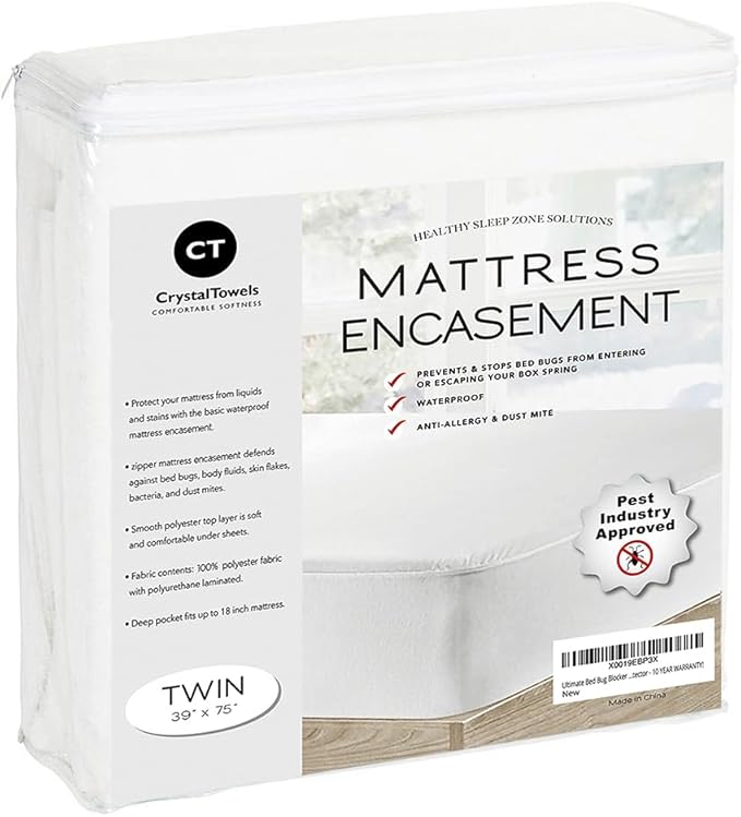 Ultimate Zippered Waterproof Mattress Encasement- Protector - 10 Year Warranty!