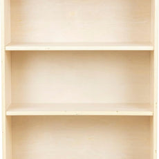 3-Shelf Bookcase, Montessori Bookshelf and Storage Unit in Birch Plywood, Arts & Crafts Supplies Organizer for Toddlers (42