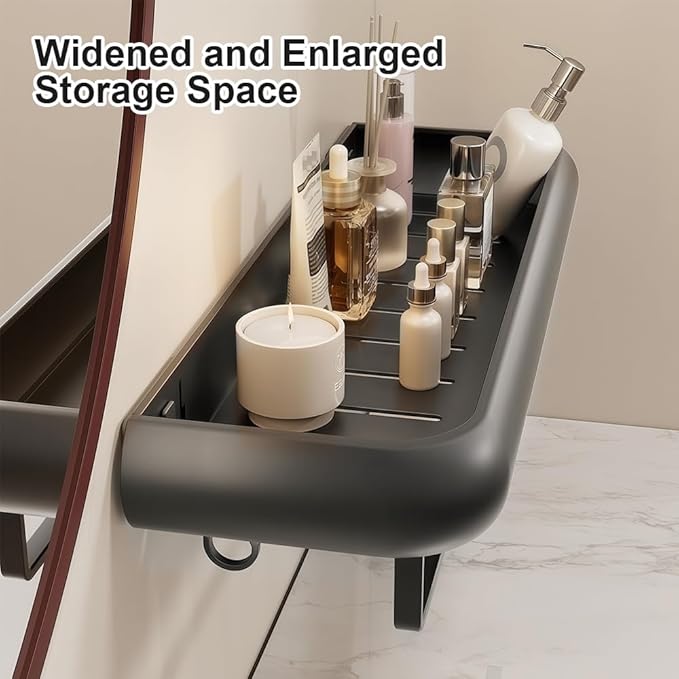 Bathroom Kitchen Rack Shelf Makeup Storage Organizer Shower Shelf Cosmetics Shampoo Rack Wall Spice 2 Pieces