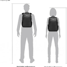 Swissdigital Design Travel Laptop Backpack for Men and Women, College Backpack with USB Charging Port for Fits 16 Inch Notebook, Grey | SD1670-02