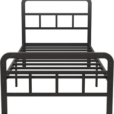 Twin XL Bed Frame with Headboard and Footboard 14 Inch, XL Twin Platform Bed Frame with Strong Metal Slats Support, Under-Bed Storage, Noise Free, Easy Assembly, Black