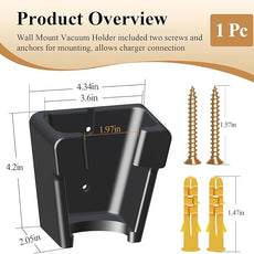 1 Pc Wall Mount Vacuum Holder/Docking Station with Screws, Fit for Bissell Pet Hair Eraser Handheld Vacuum Models 2390, 2390A, 2284W, 23903 & Auto-Mate Charging Dock, Save Space & Reduce Clutter