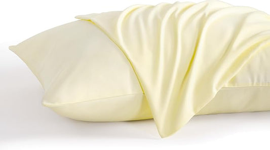 NTBAY Queen Pillow Cases Set of 2, 2 Pack Brushed Microfiber 20x30 Pillow Cases, Soft, Wrinkle, Fade, Stain Resistant Ivory Pillow Cases with Envelope Closure, 20x30 Inches, Ivory