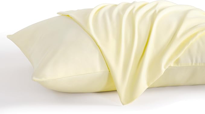 NTBAY King Pillow Cases Set of 2, 2 Pack Brushed Microfiber 20x36 Pillow Cases, Soft, Wrinkle, Fade, Stain Resistant Ivory Pillow Cases with Envelope Closure, 20x36 Inches, Ivory