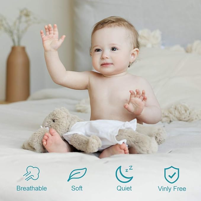 Twin Size Waterproof Mattress Cover, Premium Terry Top Mattress Cover, Breathable, Noiseless, Cooing & Machine-Washable Bed Cover with 21" Deep Pocket