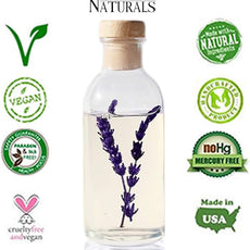 Urban Naturals Lavender Fields Oil Essential Oil Reed Diffuser Set with Real Lavender Stems! French Blossoms, Geranium & Clary Sage | #1 Gift Idea for Aromatherapy & Stress Relief | Vegan | USA Made