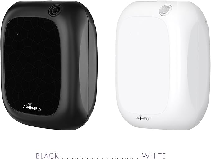 Aromely Smart Bluetooth Nebulizing Aromatherapy Scent Diffuser, Essential Oil Diffuser for Home, Spa & Office, Waterless Aroma Diffuser, App Controlled Perfect Air Freshener up to 1,500 SQFT - Black