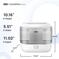 Dreo Smart Humidifiers for Bedroom, Top Fill 4L Cool Mist Humidifier with Nightlight, 36H Runtime, Touch/APP/Voice Control, Quiet Ultrasonic Humidifiers for Large Room, Home, Baby, Plants, Office