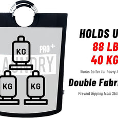 Caroeas Super Large 150L Laundry Basket Pro, Waterproof Laundry Hamper, Collapsible Laundry Basket Easy Storage, Clothes Hamper Stands Up Well, Laundry Bag with Padded Handles (Black)