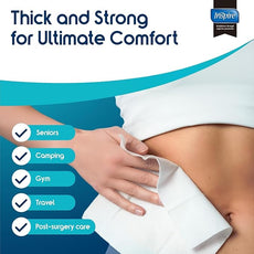 Body Wipes for adults bathing no rinse | Adult Wash Cloths Extra Large, Bathing Wipes for Incontinence, 8