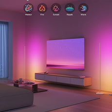 Govee RGBIC Floor Lamp Basic, LED Corner Lamp Works with Alexa, 1000lm Modern Floor Lamp with Music Sync and 16 Million DIY Colors, Color Changing Standing Lamp for Bedroom Living Room