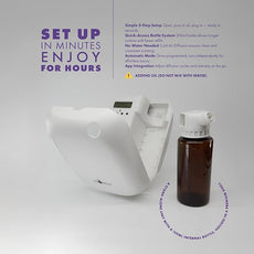 Aromely Smart Bluetooth Nebulizing Aromatherapy Scent Diffuser, Essential Oil Diffuser for Home, Spa & Office, Waterless Aroma Diffuser, App Controlled Perfect Air Freshener up to 1,500 SQFT - White