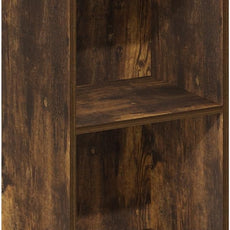 Furinno PASIR Book Shelf, 4-Tier Modern Bookshelf, Open Shelves Bookcase 9 x 12 x 42, for Living Room, Bedroom, Home Office, Amber Pine