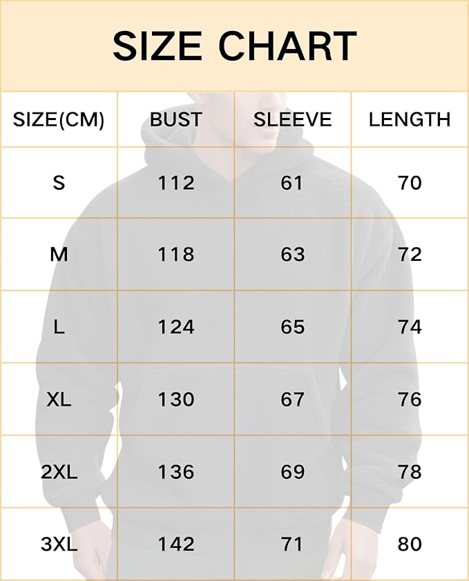 Men's Oversized Winter Soft Casual Sweatshirt with Double Sided Brushed Interior Cozy Gift for Holiday Season