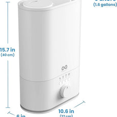 Everlasting Comfort 6L Humidifier Large Room, High Mist Output 60 HR Runtime Ultrasonic Top Fill Humidifiers for Bedroom, Easy to Use & Clean for Home, Baby Humidifier, Plants, Congestion, Indoor