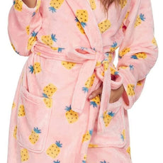 U2SKIIN Women Hooded Fleece Robe, Short Plush Robes for Womens With Hood Soft Warm Spa Bathrobe
