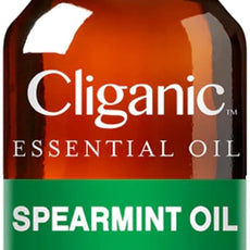 Cliganic USDA Organic Spearmint Essential Oil, 100% Pure Natural Undiluted, for Aromatherapy (10ml) | Non-GMO Verified (Packaging May Vary)