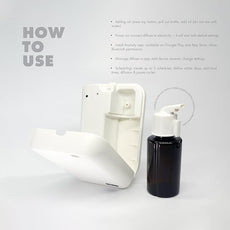 Smart Nebulizing Aromatherapy Scent Diffuser - Waterless Aroma Machine Perfect Air Freshener for Hotel Rooms, Homes or Offices, App Controlled Perfect Aroma Diffuser Up to 1,000 SQFT - White