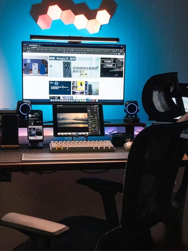 Hexagon Lights, Smart LED Wall Lights with Remote, 13 Colors Touch-Sensitive DIY Modular Assembled RGB Wall Panels, Hex Light with USB-Power for Autism, Game Room Decor, Party (12 Pack)