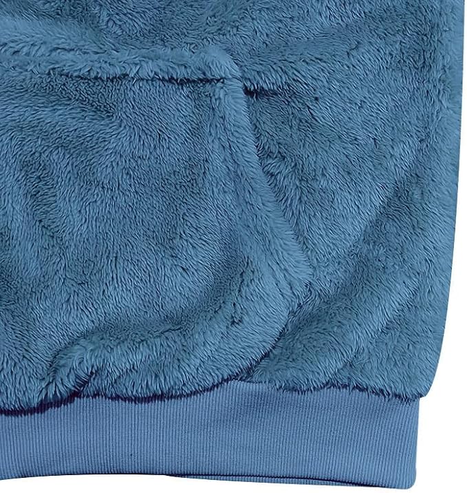 Men's Oversized Winter Soft Casual Sweatshirt with Double Sided Brushed Interior Cozy Gift for Holiday Season