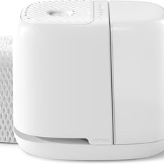 Canopy Bedside Humidifier 2.0, White, 36 HR Run Time, 2.5L Capacity - Reading Light & White Noise - Alleviate Symptoms of Allergies, Flu, Cold, Dry Skin - Humidifier, Filter, Power Cord & Adapter