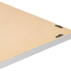 Amazon Basics Rectangular Wall Mount Mirror, Peaked Trim, Nickel, 24