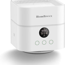 Air Purifier and Humidifier Combo for Bedroom, Covers Up to 200ft², H13 True HEPA Filter, 500ML Water Tank, Quiet Cool Mist Top Fill Essential Oil Diffuser for Baby, Pet Room, White