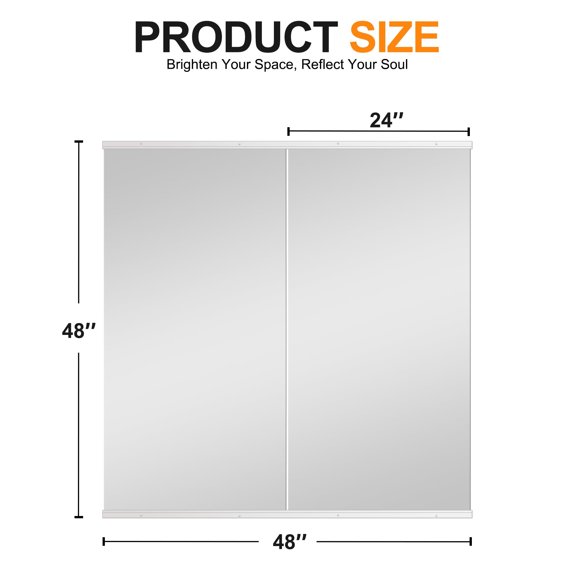 Delma Wall Full Length Mirror,Standing Mirror Full Body,Large Floor for Wall Door Bedroom Bathroom Living Room with Aluminium Frame(with Stand,56x15-Black) Dormly